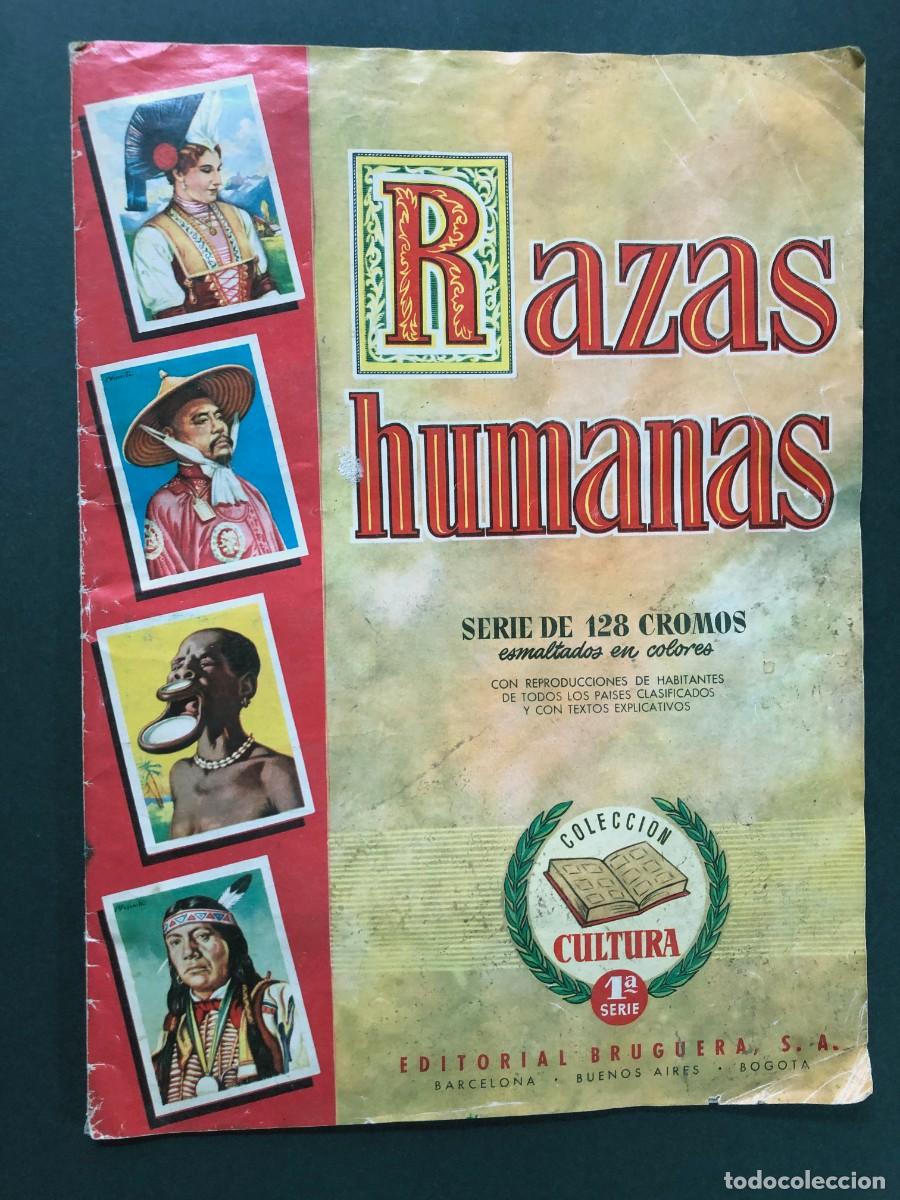 Coleccionismo &Aacute;lbum: ALBUM RAZAS HUMANAS / COMPLETO - 128 CROMOS / ED. BRUGUERA