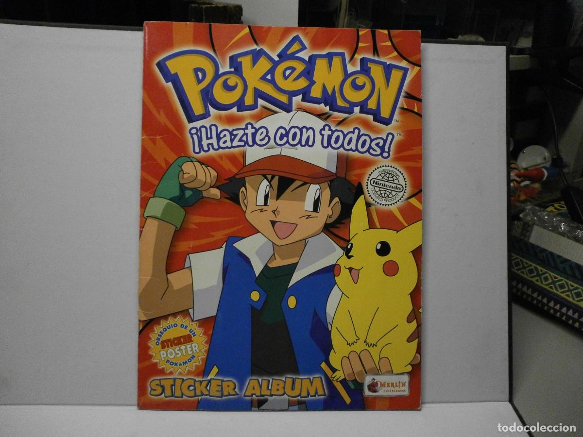 Coleccionismo &Aacute;lbum: album completo pokemon merlin nintendo a&ntilde;o 1999 con poster completo