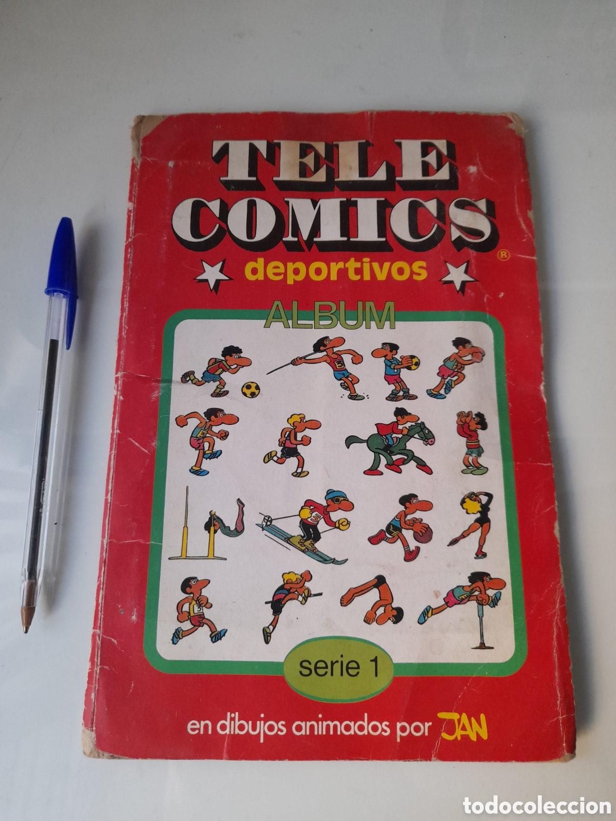 Coleccionismo &Aacute;lbum: ANTIGUO Y DIFICIL ALBUM TELECOMICS, SERIE 1. DEPORTIVOS. COMPLETO
