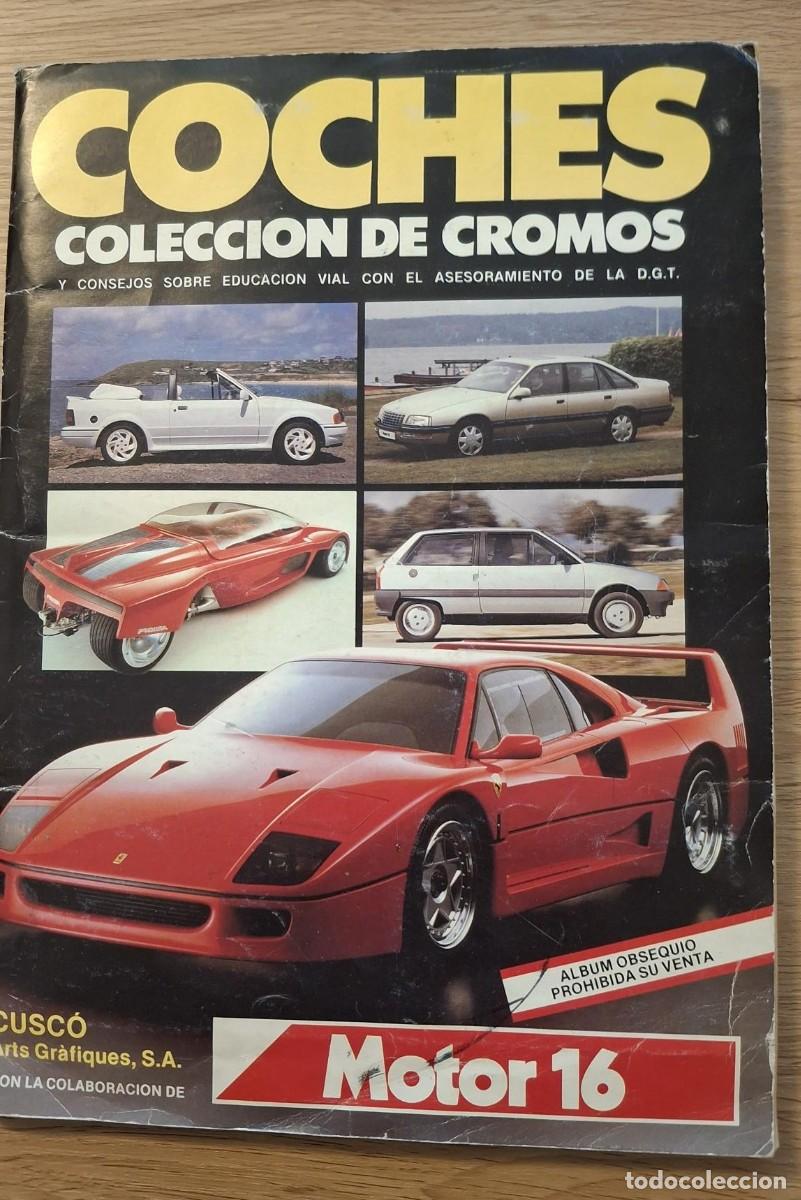 Coleccionismo &Aacute;lbum: &Aacute;lbum Completo &rdquo;Coches&rdquo; - Motor 16 / Cusco &ndash; Muy Buen Estado &ndash; Vintage