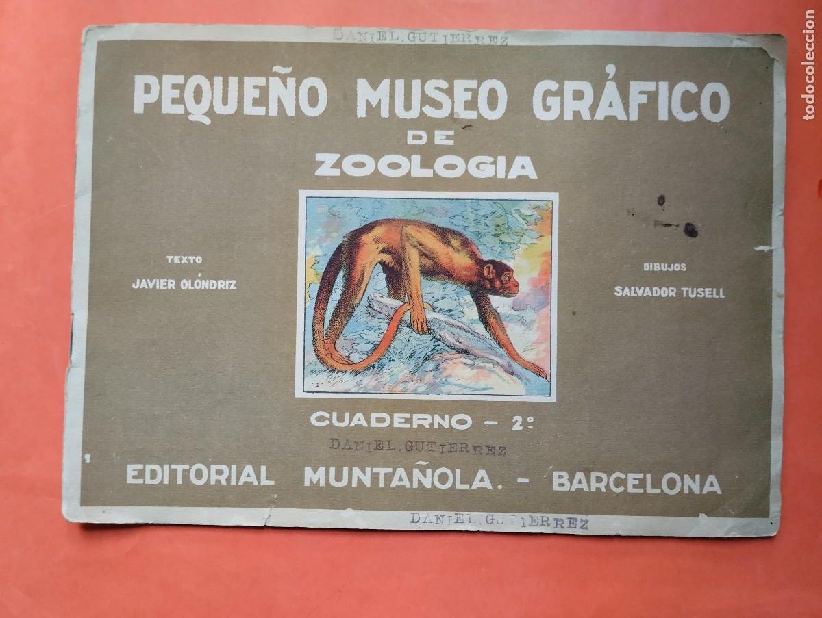 Coleccionismo &Aacute;lbum: PEQUE&Ntilde;O MUSEO GRAFICO DE ZOOLOGIA-CUADERNO 2-ALBUM COMPLETO-EDITORIAL MUNTA&Ntilde;OLA-VER FOTOS