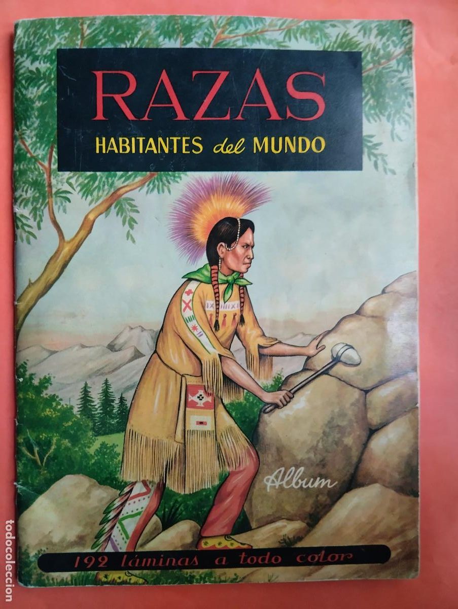 Coleccionismo &Aacute;lbum: ALBUM COMPLETO DE CROMOS RAZAS HABITANTES DEL MUNDO