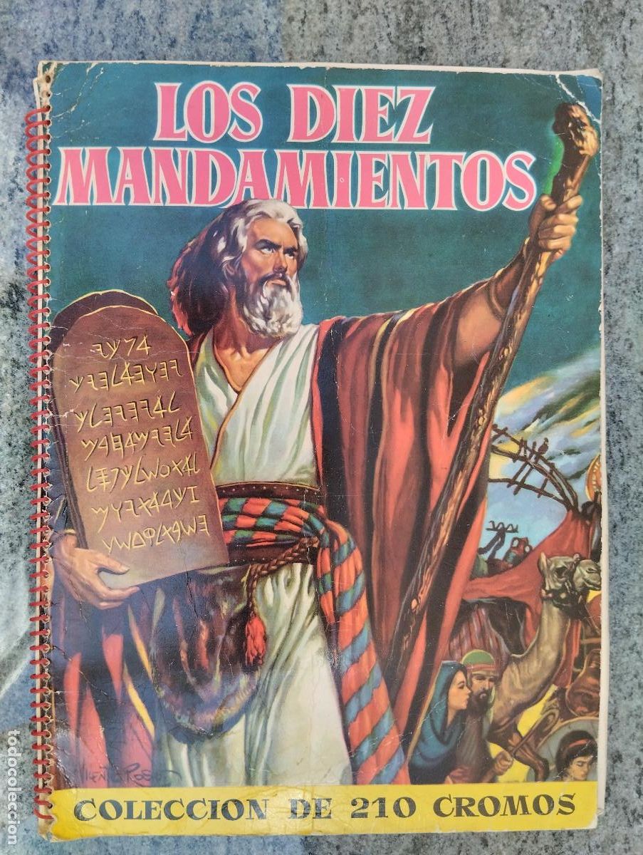 Coleccionismo &Aacute;lbum: ALBUM COMPLETO LOS DIEZ MANDAMIENTOS BRUGUERA