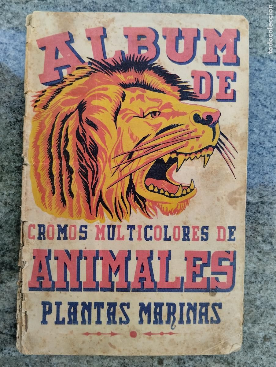 Coleccionismo &Aacute;lbum: &Aacute;lbum de cromos multicolores de ANIMALES Y PLANTAS MARINAS. COMPLETO