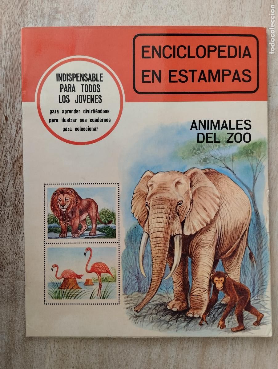 Coleccionismo &Aacute;lbum: ALBUM DE CROMOS COMPLETO. ENCICLOPEDIA EN ESTAMPAS. ANIMALES DEL ZOO. SUSAETA.