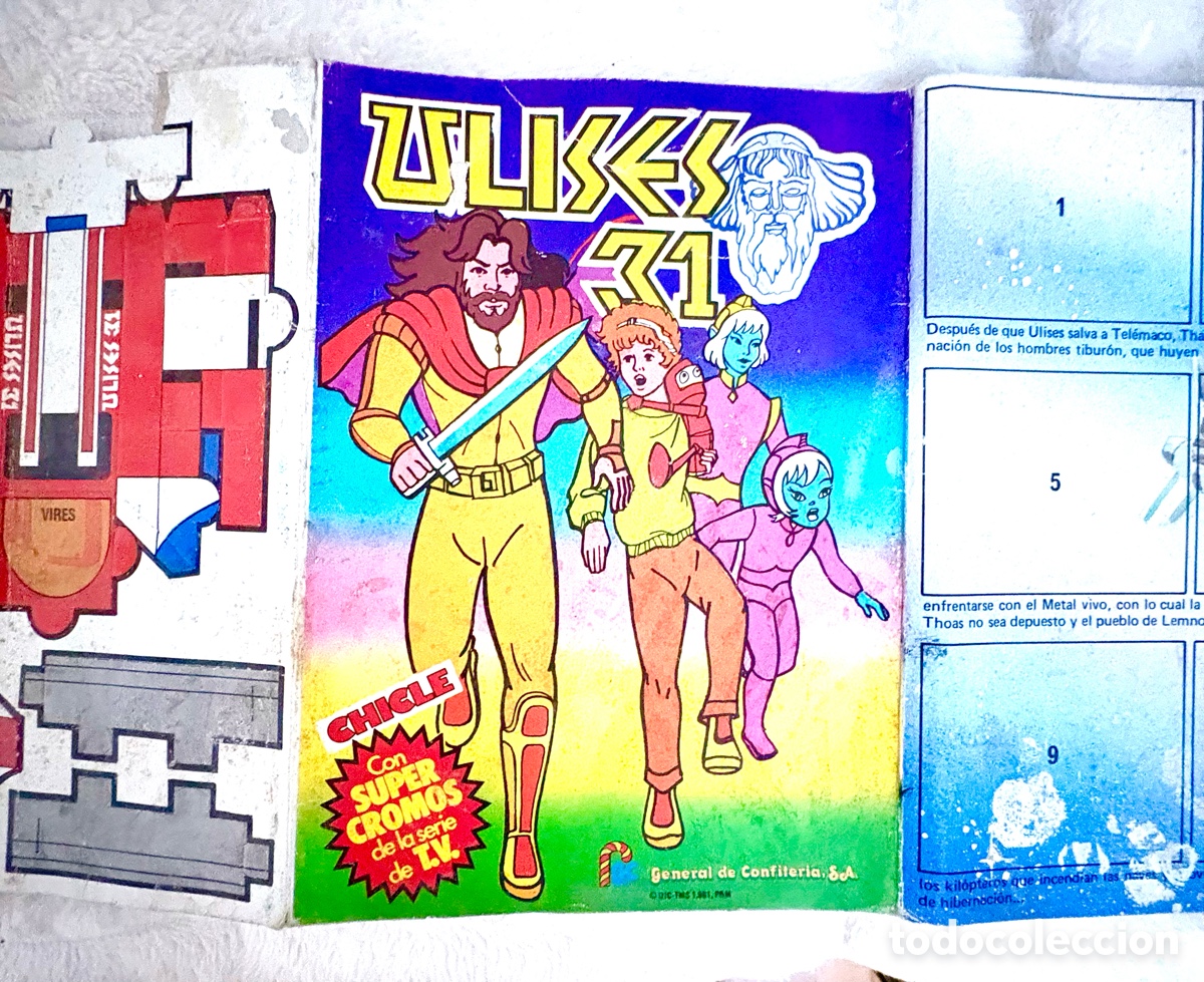 Coleccionismo &Aacute;lbum: JOYA &Aacute;lbum Chicle ULISES 31 (1981) - PLANCHA - NAVE TROQUELADA INTACTA. &Uacute;NICO EN SI ESTADO - MUSEO