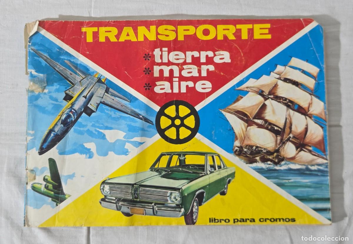 Coleccionismo &Aacute;lbum: Album de cromos, Transporte: Tierra, mar y aire, Fher 1968, completo