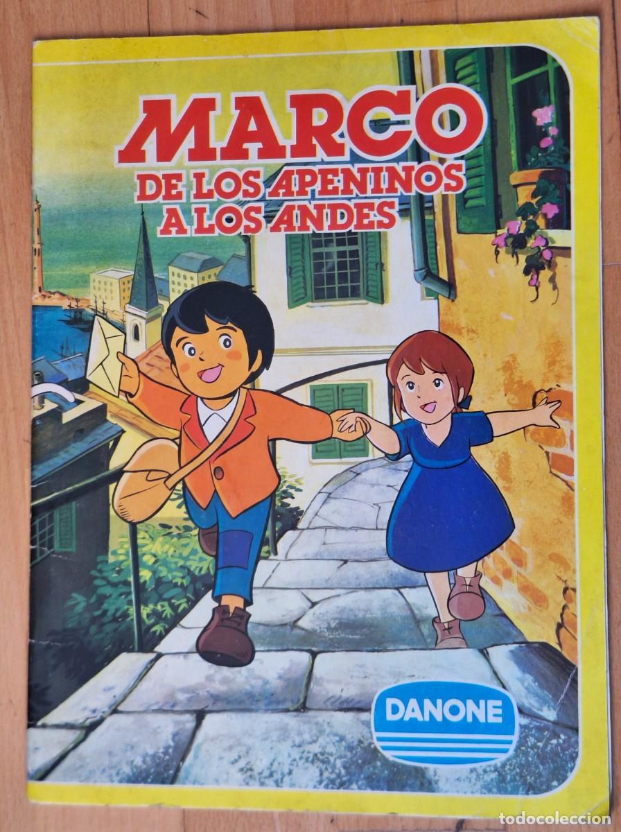 Coleccionismo &Aacute;lbum: ALBUM DE CROMOS ANTIGUO COMPLETO (84 CROMOS) - MARCO DE LOS APENINOS A LOS ANDES - A&Ntilde;O 1976 - DANONE