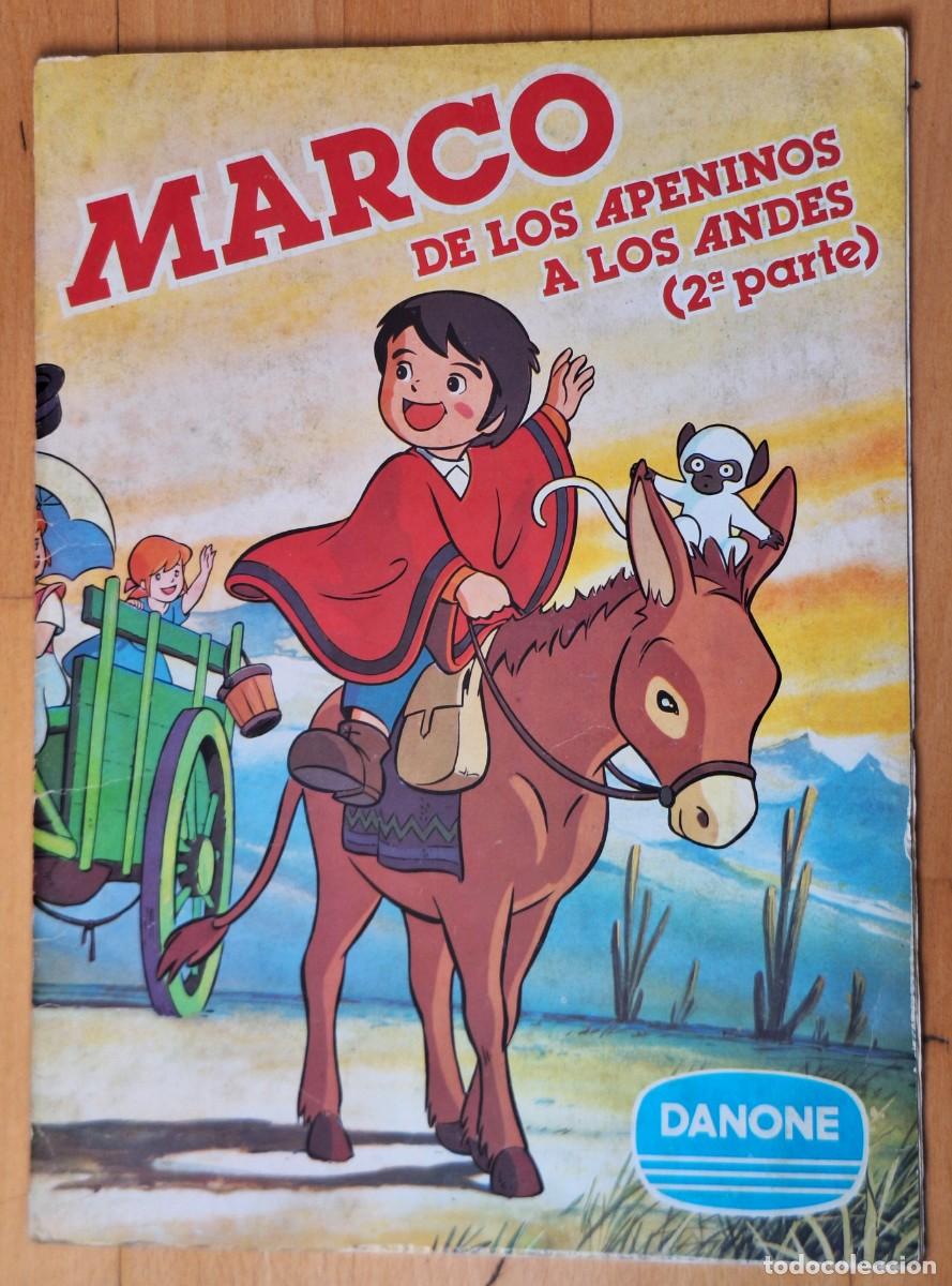 Coleccionismo &Aacute;lbum: ALBUM DE CROMOS ANTIGUO COMPLETO (96 CROMOS) - MARCO APENINOS A LOS ANDES 2&ordf; PARTE - 1977 - DANONE