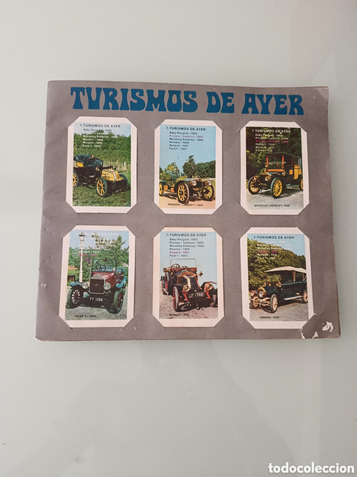 Coleccionismo &Aacute;lbum: ALBUM COMPLETO TURISMOS DE AYER