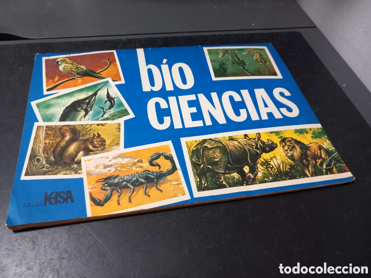 Coleccionismo &Aacute;lbum: ANTIGUO ALBUM CROMOS BIO CIENCIAS BIOCIENCIAS KEISA A&Ntilde;O 1972 COMPLETO Y ORIGINAL