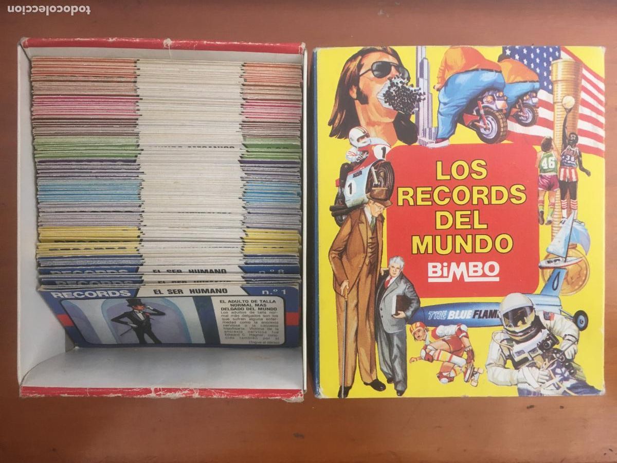 Coleccionismo &Aacute;lbum: los records del mundo bimbo caja album de cromos casi completo 147 cromos perfecto estado
