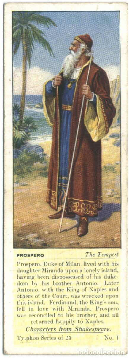 Coleccionismo &Aacute;lbum: 25 cromos Characters from Shakespeare (1937)_Ty.phoo Tea Offers