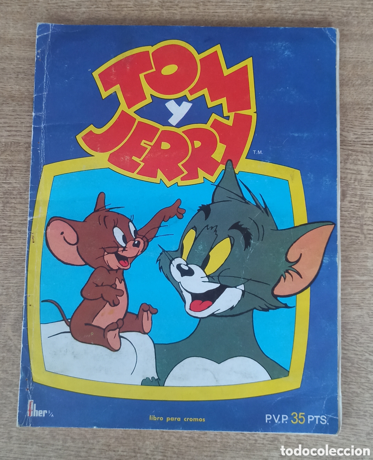Coleccionismo &Aacute;lbum: Tom y Jerry. Editorial Fher 1980. Album completo sin hojas de Panrico. Leer descripci&oacute;n