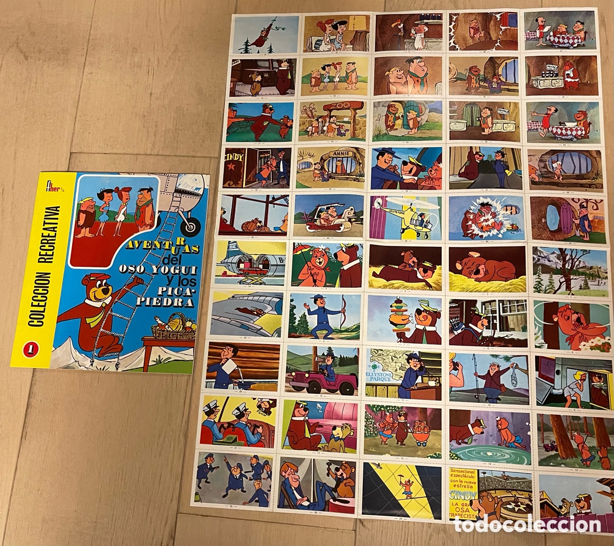 Coleccionismo &Aacute;lbum: Aventuras del Oso Yogui y de los Pica-Piedra. &Aacute;lbum de cromos completo