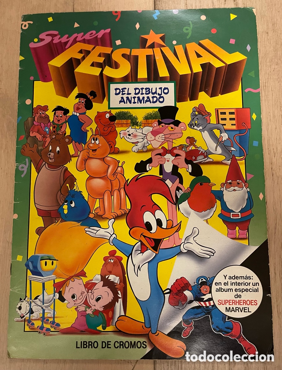 Coleccionismo &Aacute;lbum: Super festival del dibujo animado. &Aacute;lbum de cromos completo