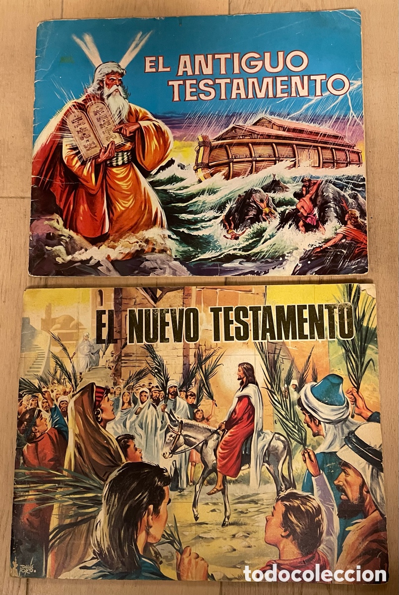 Coleccionismo &Aacute;lbum: Antiguo Testamento y Nuevo Testamento. Los 2 &aacute;lbumes de cromos completos