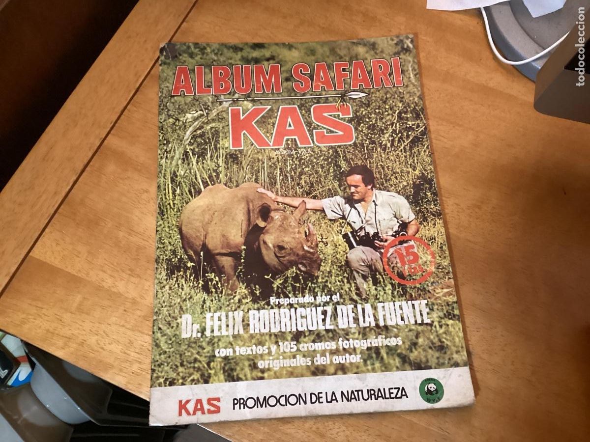 Coleccionismo &Aacute;lbum: &Aacute;LBUM DE CROMOS COMPLETO SAFARI KAS F&Eacute;LIX RODR&Iacute;GUEZ DE LA FUENTE