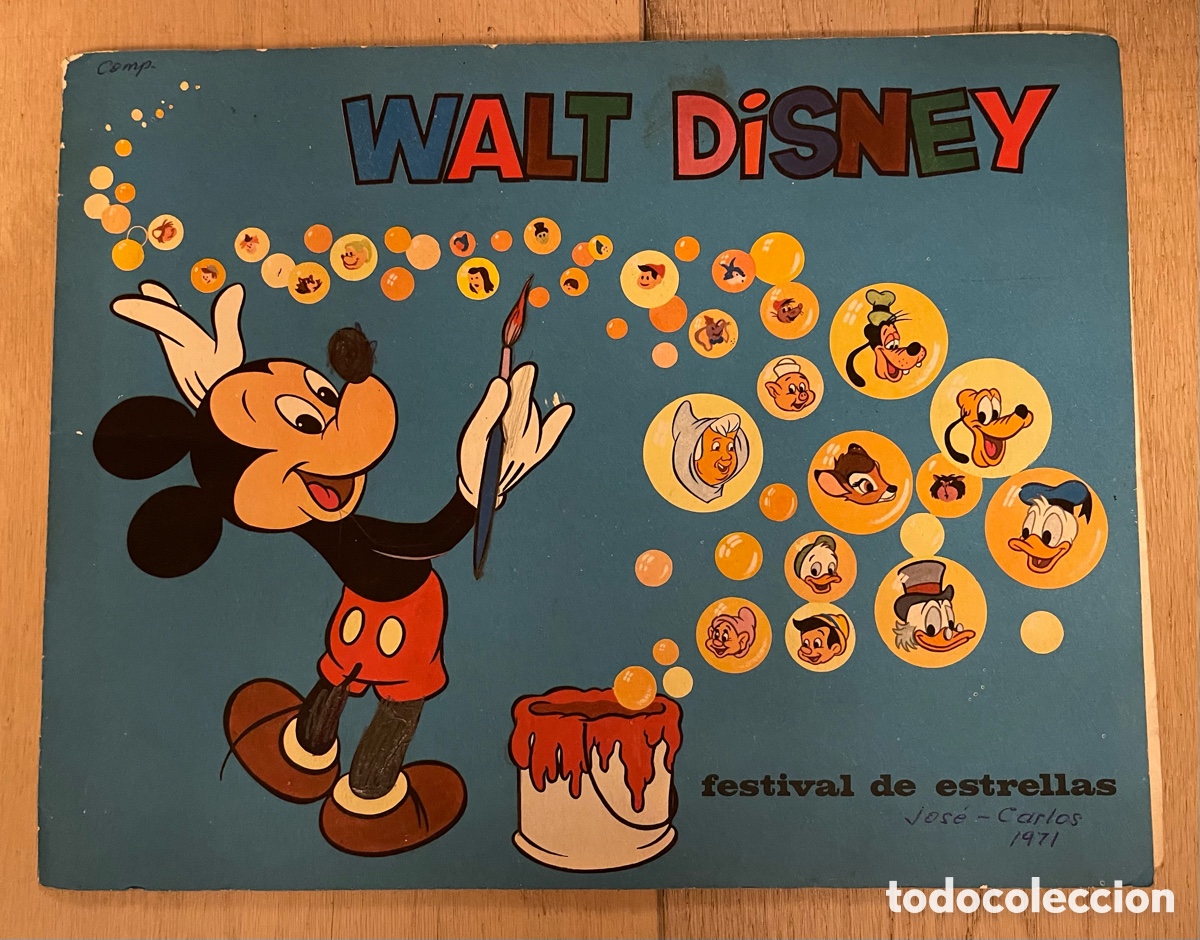 Coleccionismo &Aacute;lbum: Walt Disney Festival de Estrellas. Topps Bazoka. A&ntilde;os 70