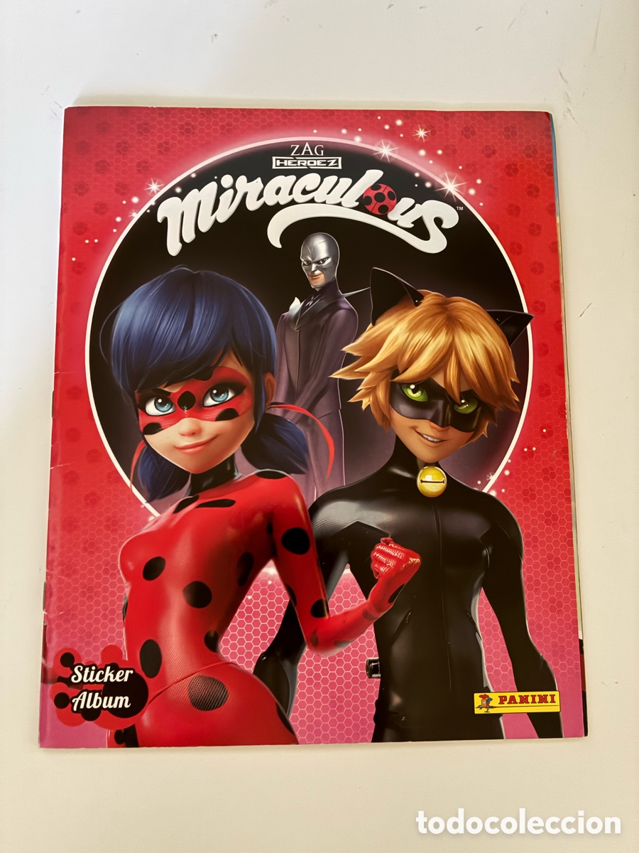 Coleccionismo &Aacute;lbum: MIRACULOUS &iexcl;Ladybug y Cat Noir en acci&oacute;n! . Prodigiosa Completa cromos pegados. PANINI 2018