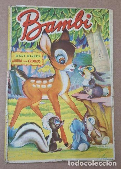 Coleccionismo &Aacute;lbum: &Aacute;LBUM DE CROMOS. BAMBI DE WALT DISNEY. COMPLETO A-ALB-1370