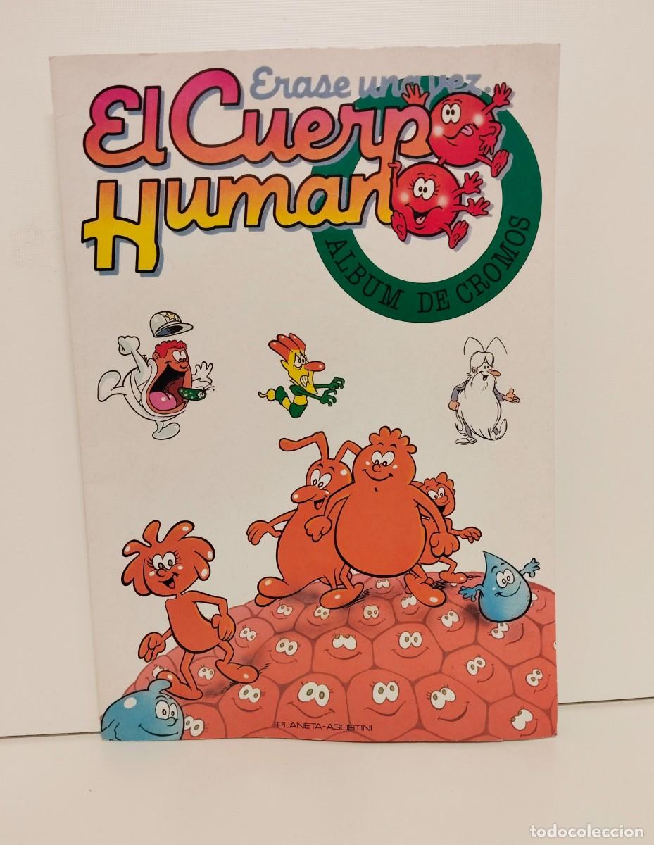 Coleccionismo &Aacute;lbum: &Aacute;lbum de cromos &Eacute;rase una vez en cuerpo humano, de Planeta Agostini. 1995. Completo. M&aacute;s regalo