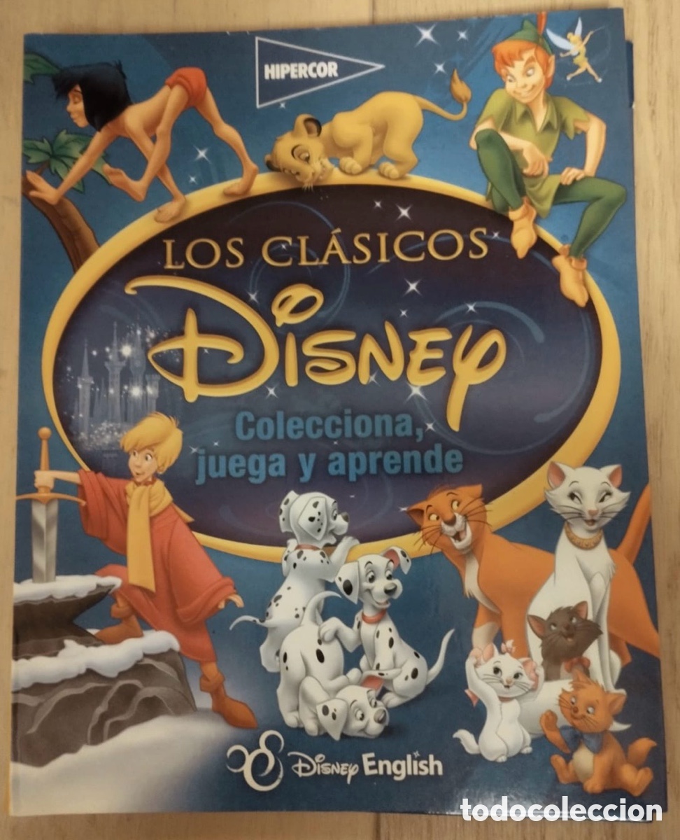 Coleccionismo &Aacute;lbum: Los cl&aacute;sicos Disney. Colecci&oacute;n juega y aprende. &Aacute;lbum de cromos completo