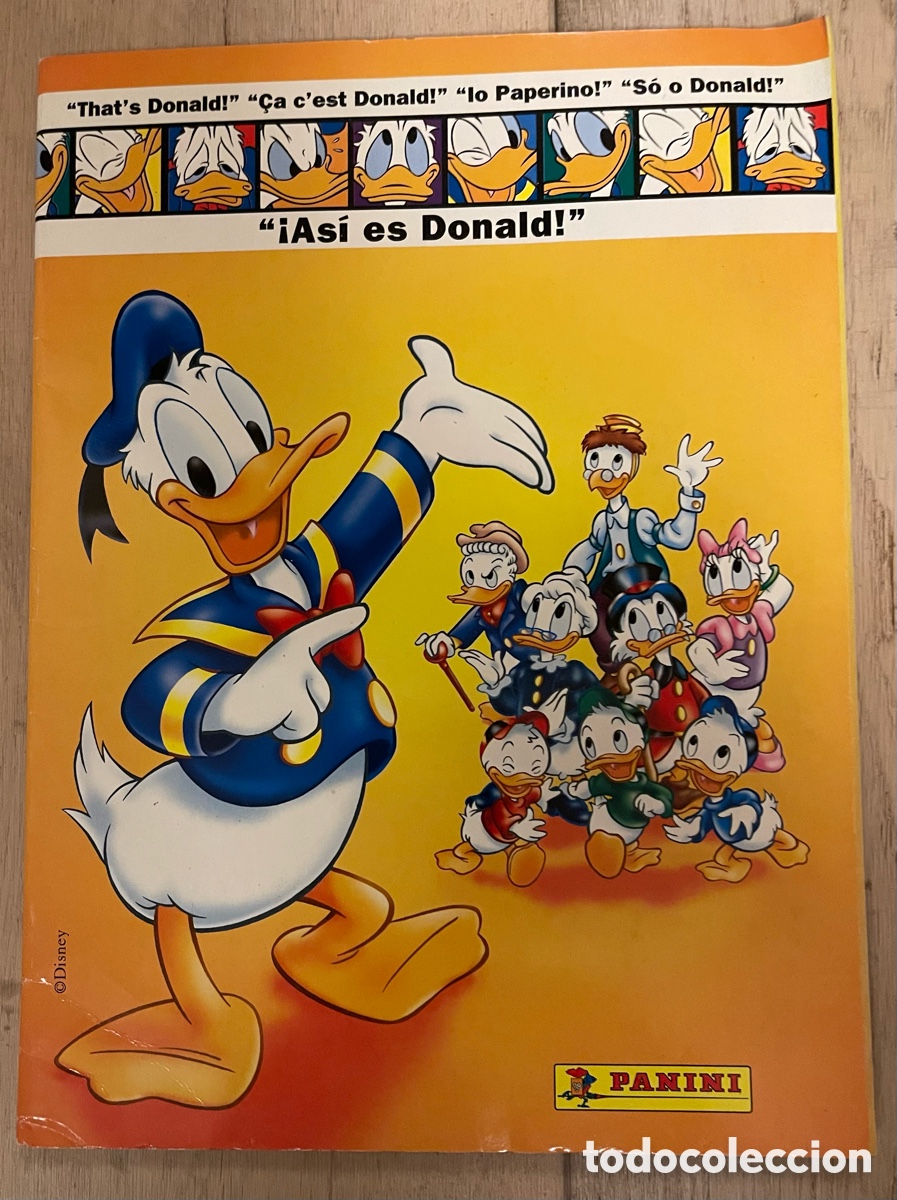 Coleccionismo &Aacute;lbum: As&iacute; es Donald. &Aacute;lbum de cromos completo