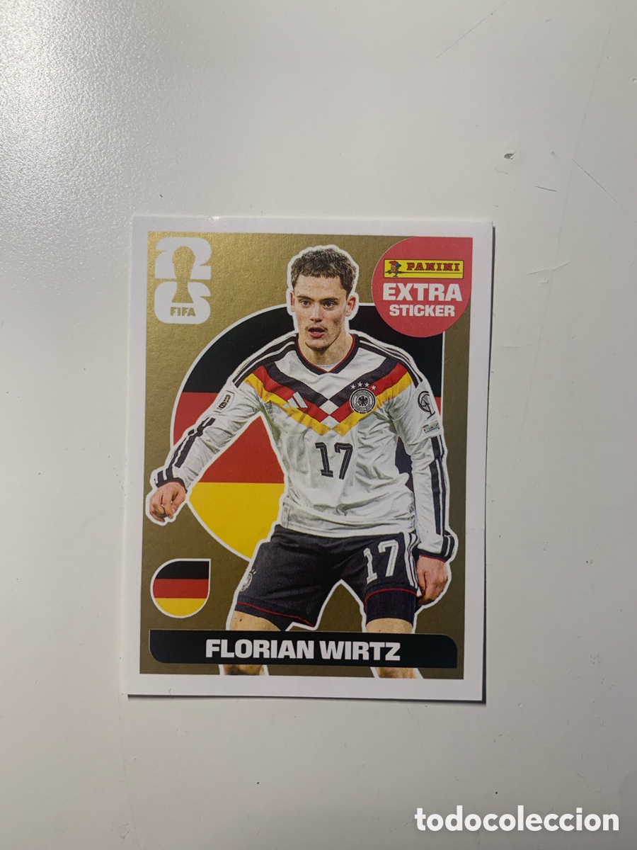 Coleccionismo &Aacute;lbum: Flori&aacute;n Wirtz Extra Sticker Oro Mundial 2026