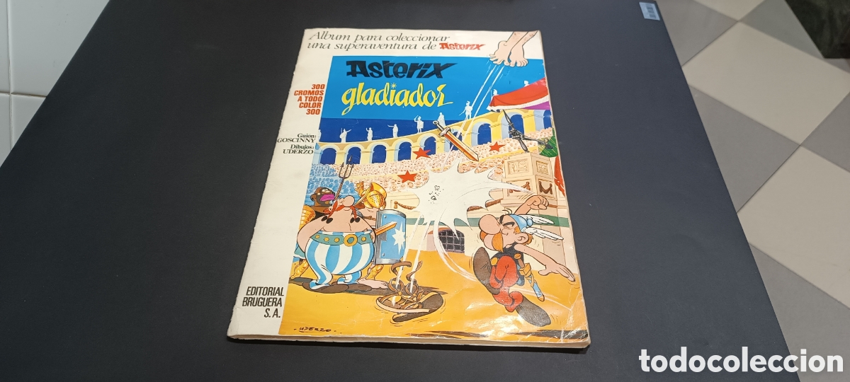 Coleccionismo &aacute;lbum: ALBUM - &rdquo; ASTERIX GLADIADOR &rdquo; - BRUGUERA 1969 - COMPLETO 300 CROMOS - BUEN ESTADO