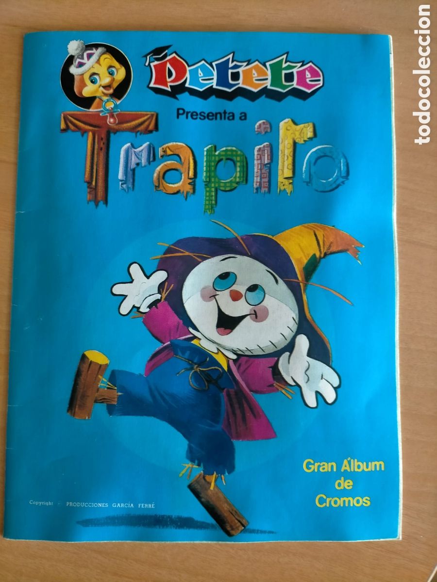 Coleccionismo &aacute;lbum: Album de Cromos Albun Petete presenta a Trapito JJ