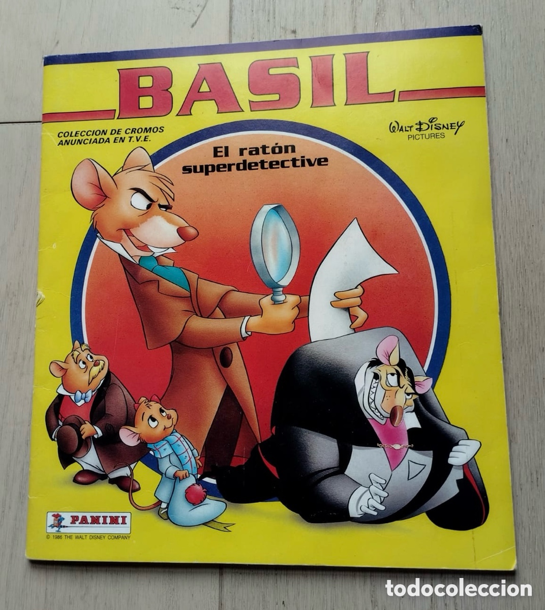 Coleccionismo &aacute;lbum: Album de cromos completo Basil el rat&oacute;n s&uacute;perdetective s&uacute;per detective