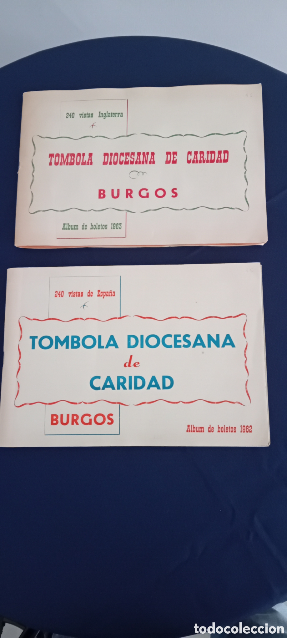 Coleccionismo &aacute;lbum: 2 albums de T&oacute;mbola Diocesana de Caridad