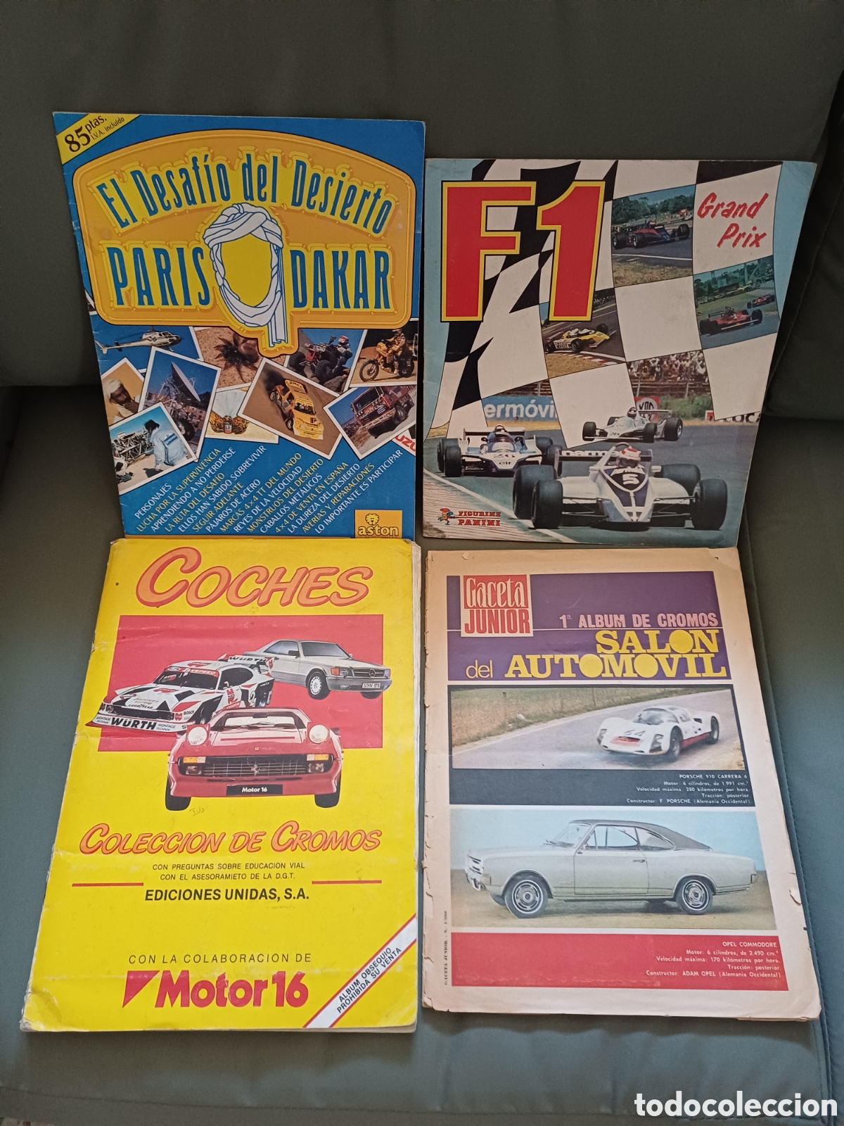 Colecionismo Caderneta: 6 album cromos automoviles , motor, coches, todos los albumes estan completos