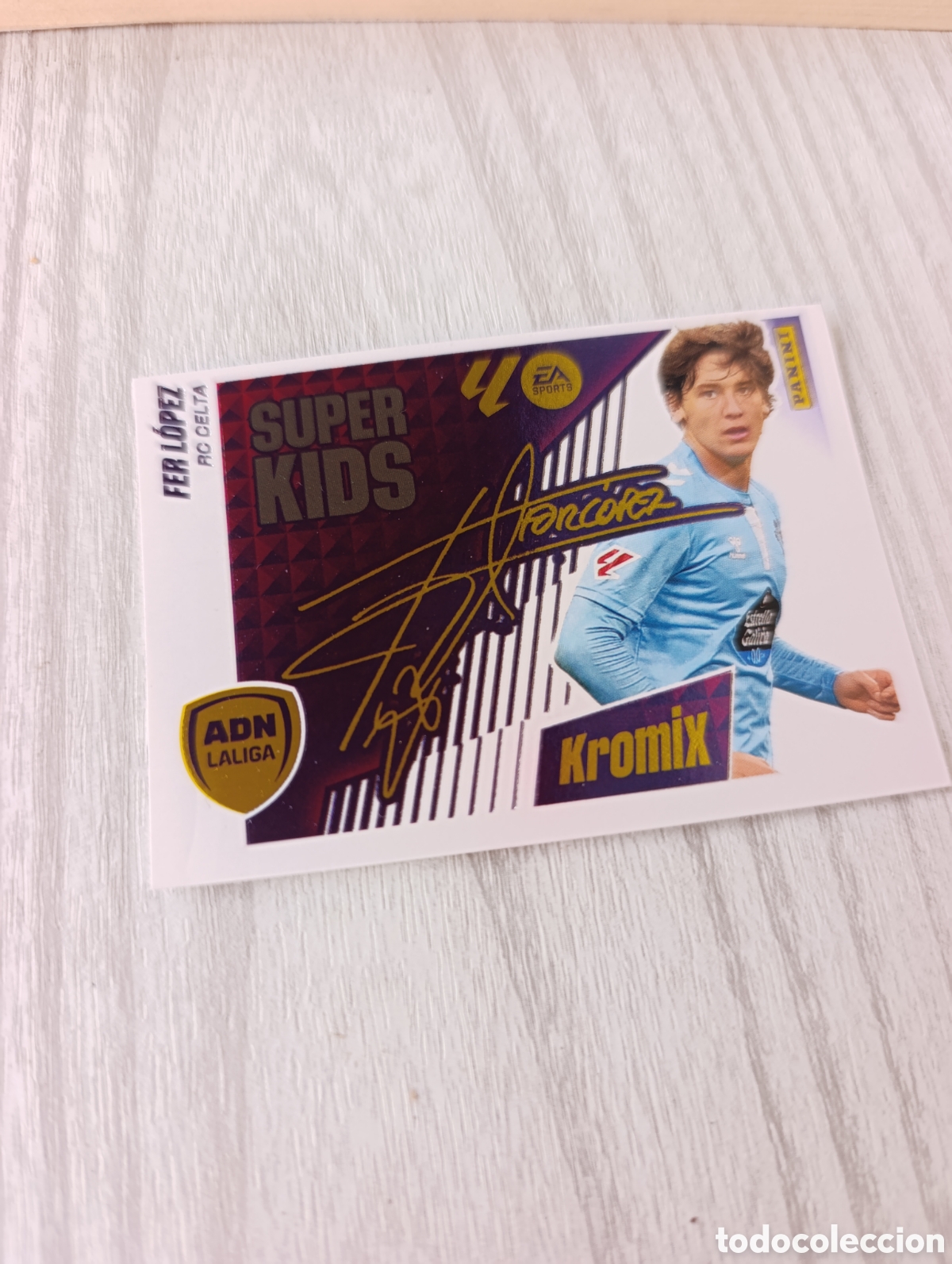 Coleccionismo &aacute;lbum: Fer L&oacute;pez Celta Super Kids Liga Este 4 edicion