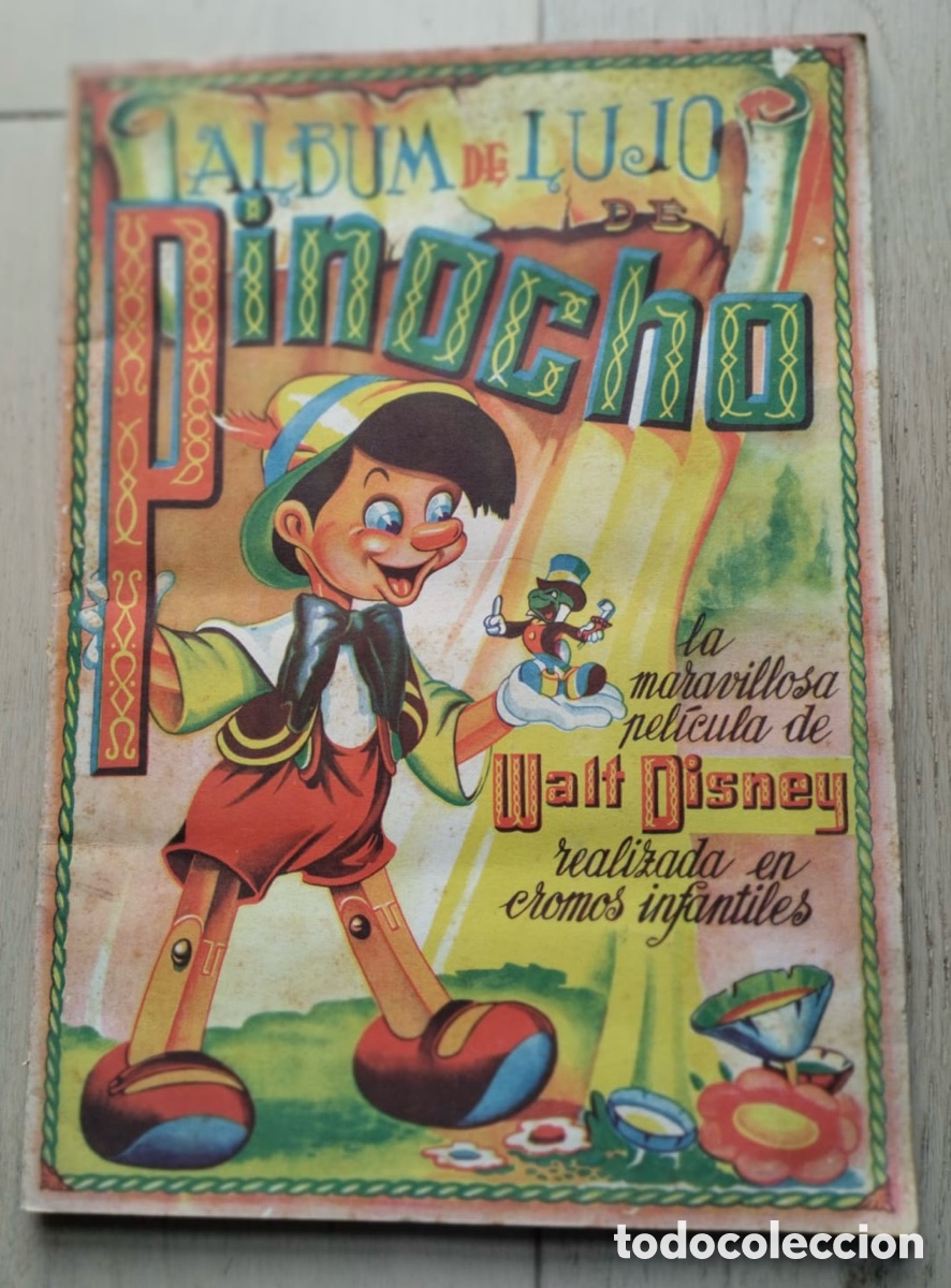 Coleccionismo &aacute;lbum: Pinocho &aacute;lbum de lujo. &Aacute;lbum de cromos completo