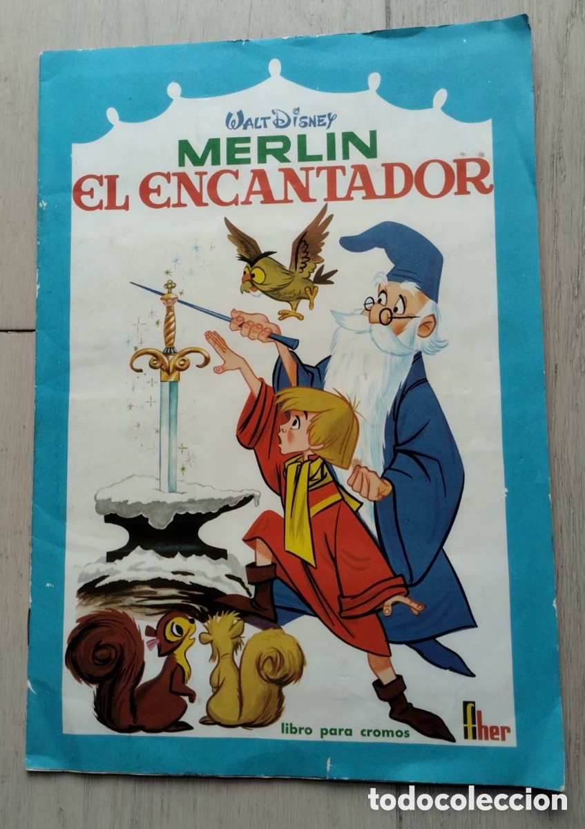 Coleccionismo &aacute;lbum: Merlin el encantador. Album de cromos completo