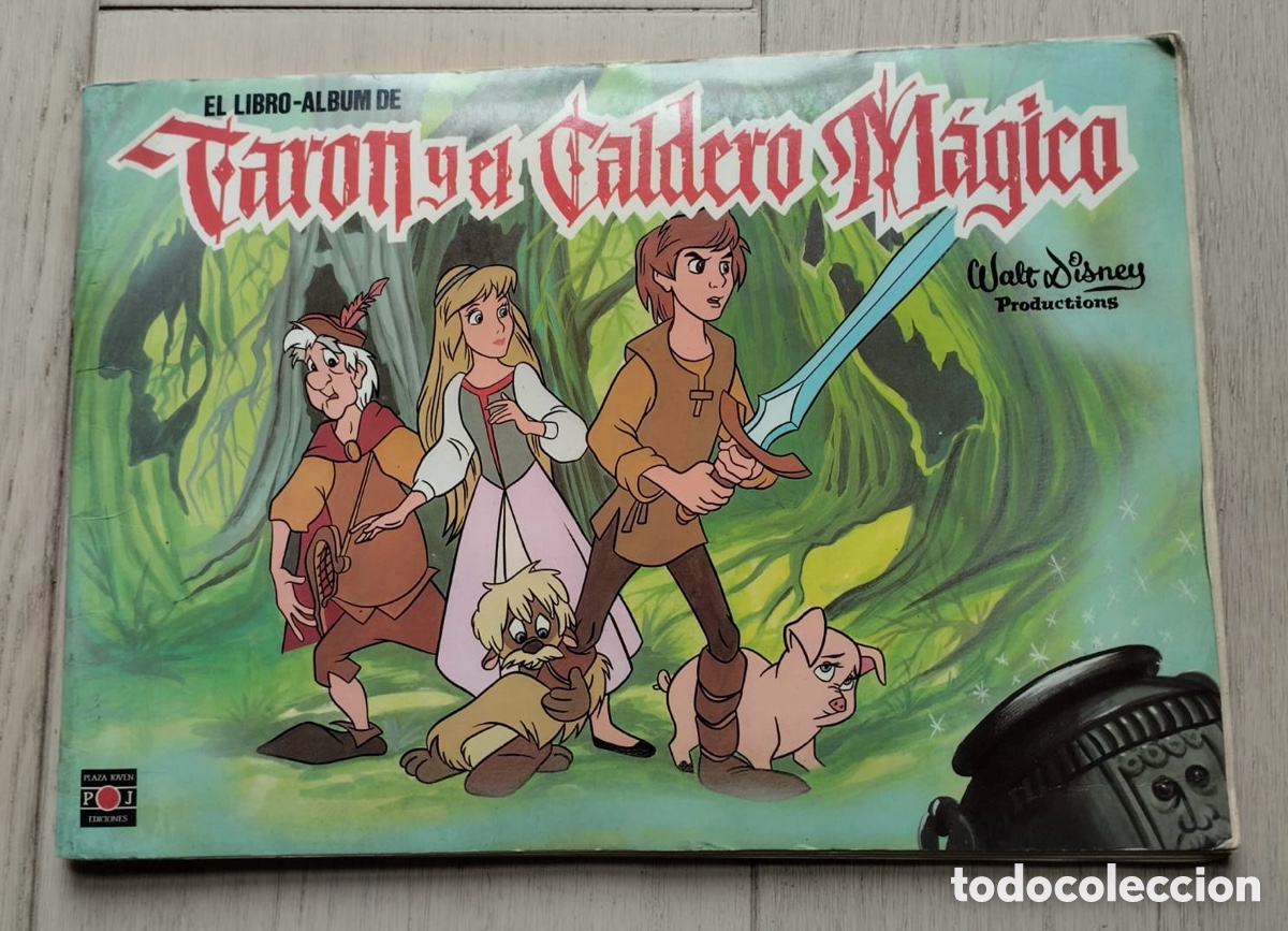 Coleccionismo &aacute;lbum: Taron y el caldero m&aacute;gico. Album de cromos completo