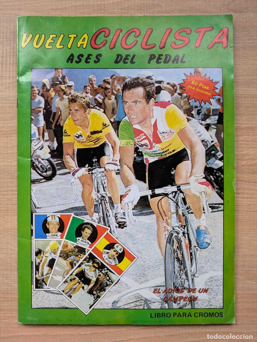 Coleccionismo &aacute;lbum: &Aacute;lbum Vuelta ciclista ases del pedal, Ed Marchante 1987 COMPLETO
