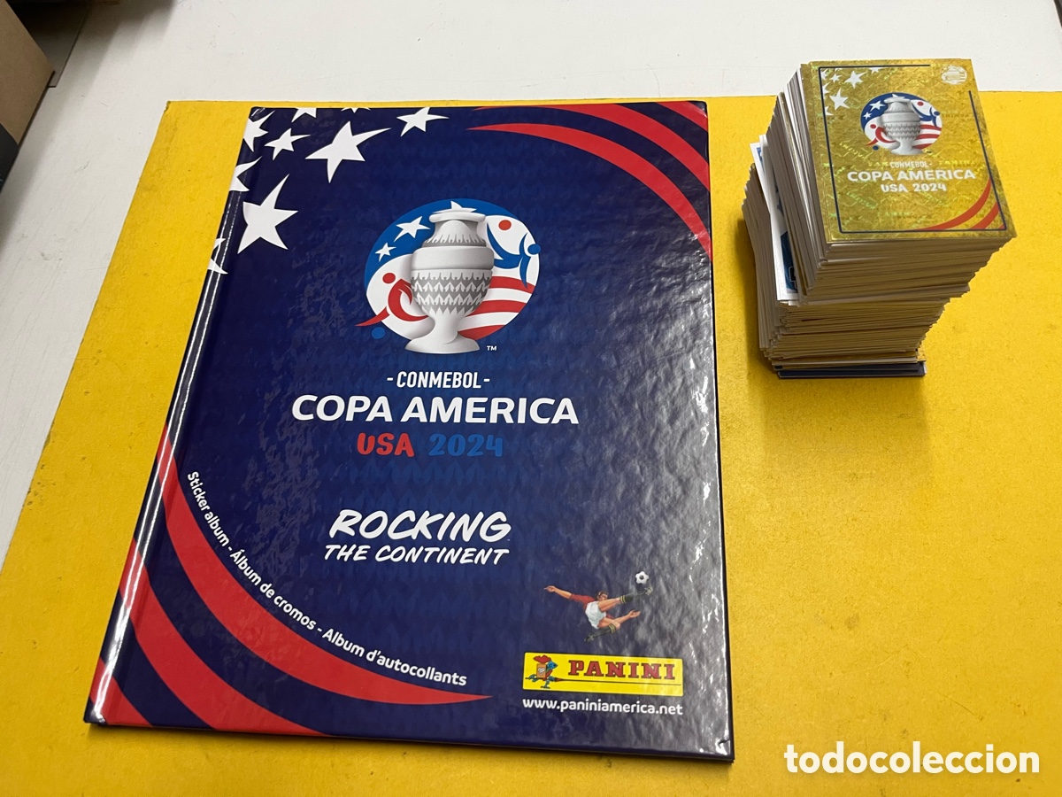 Coleccionismo &aacute;lbum: Set completo de 430 cromos Panini Copa Am&eacute;rica USA 2024 + &Aacute;lbum de tapa dura (edici&oacute;n EE. UU.)