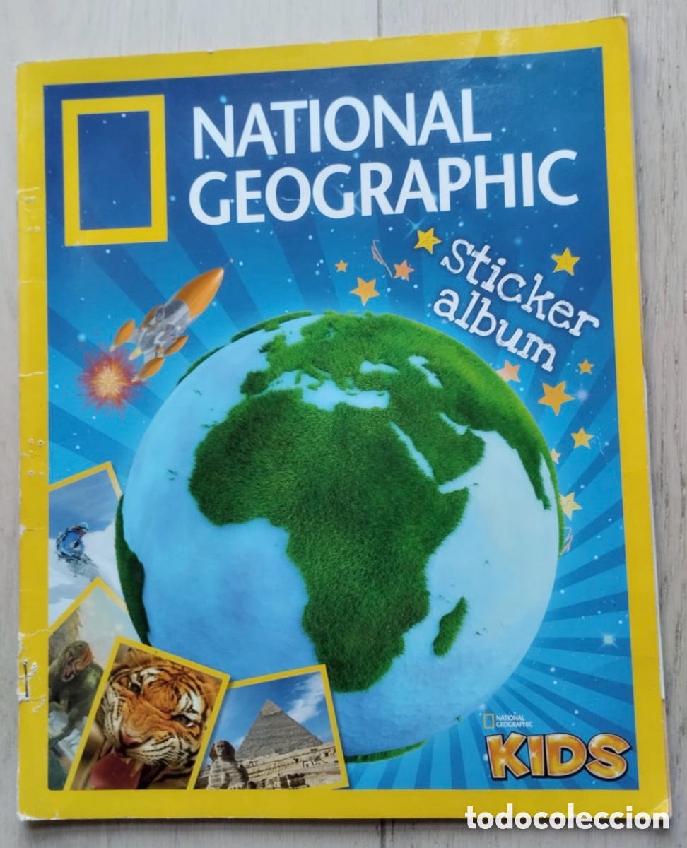 Coleccionismo &aacute;lbum: National Geographic Kids. Album de cromos completo
