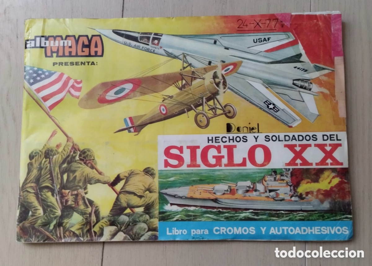 Coleccionismo &aacute;lbum: Hechos y soldados del siglo XX. &Aacute;lbum de cromos completo