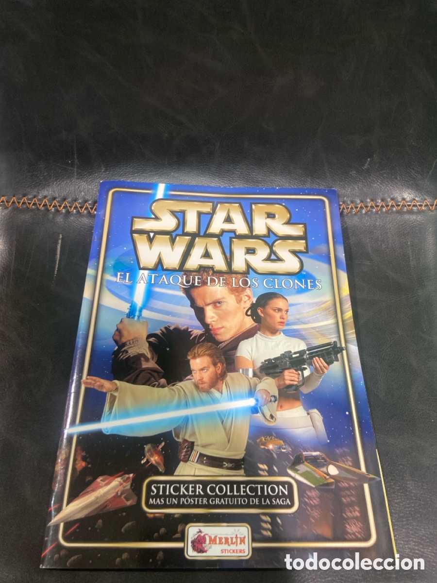 Coleccionismo &aacute;lbum: Album de cromos. Star wars El ataque de los clones. Completo