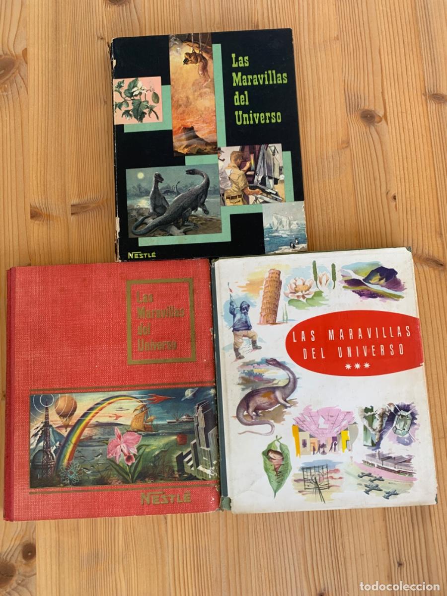 Coleccionismo &aacute;lbum: Lote de 3 &Aacute;lbumes de cromos NESTL&Eacute; Las Maravillas del Universo