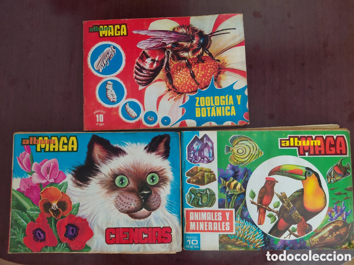 Coleccionismo &aacute;lbum: Lote 3 &Aacute;lbumes de Cromos Antiguos - Editorial Maga (A&ntilde;os 60/70)