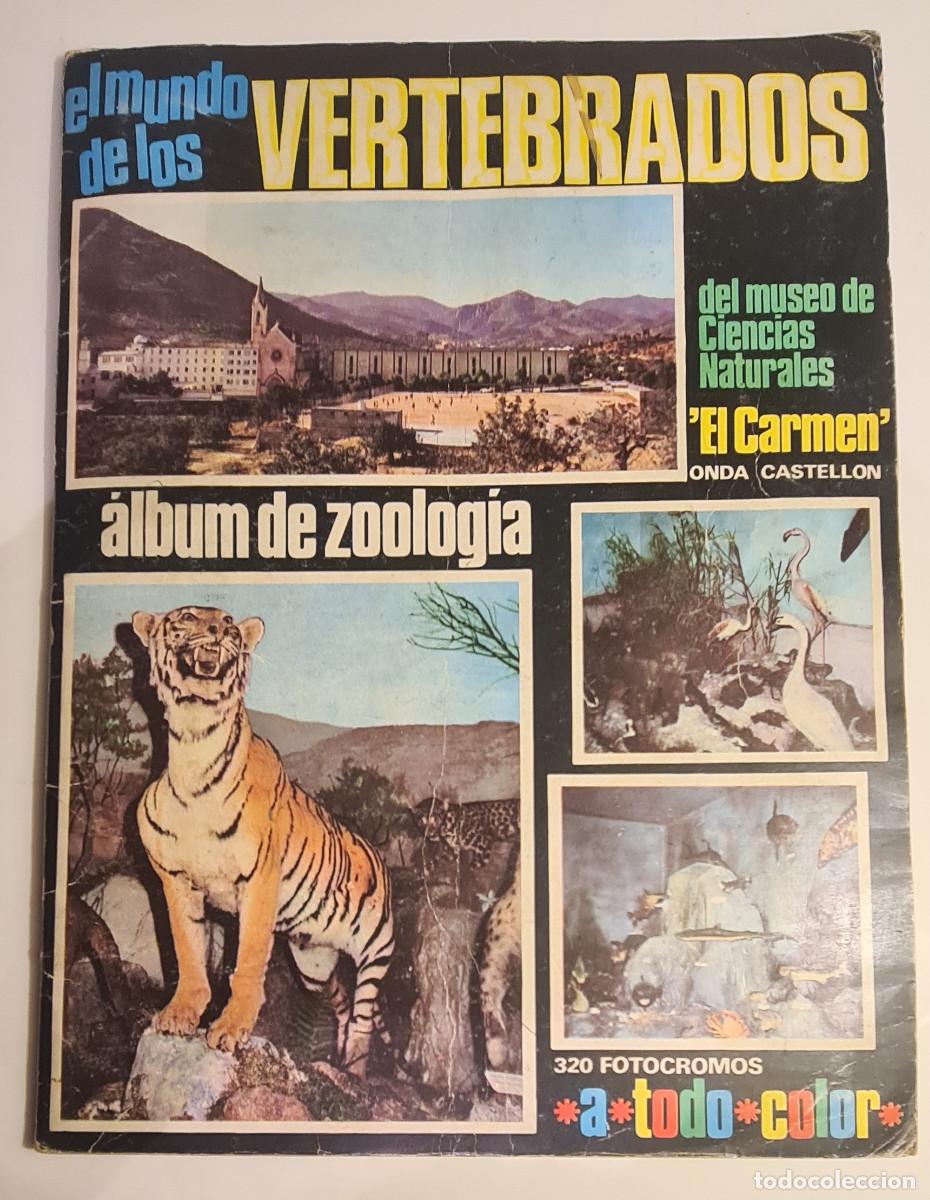 Coleccionismo &aacute;lbum: Album de cromos el mundo de los vertebrados completo.