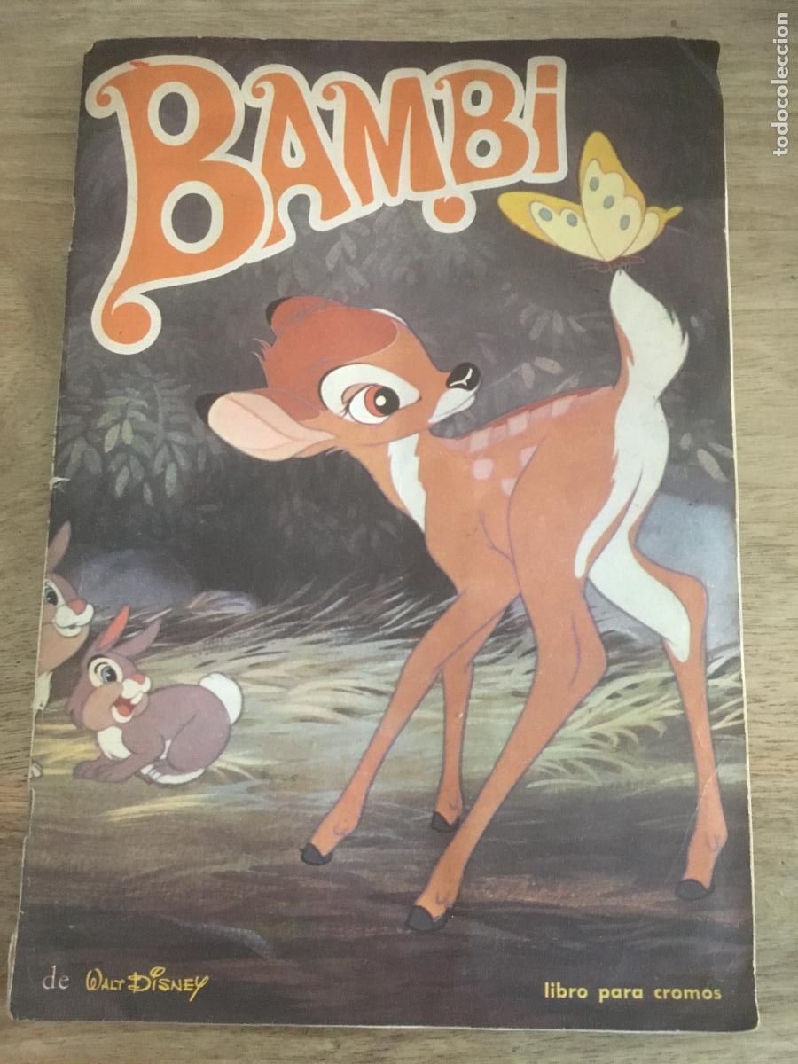 Coleccionismo &aacute;lbum: bambi disney fher danone album de cromos casi completo perfecto estado