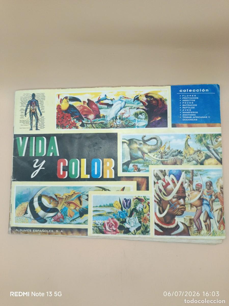 Coleccionismo &aacute;lbum: ALBUM VIDA Y COLOR COMPLETO