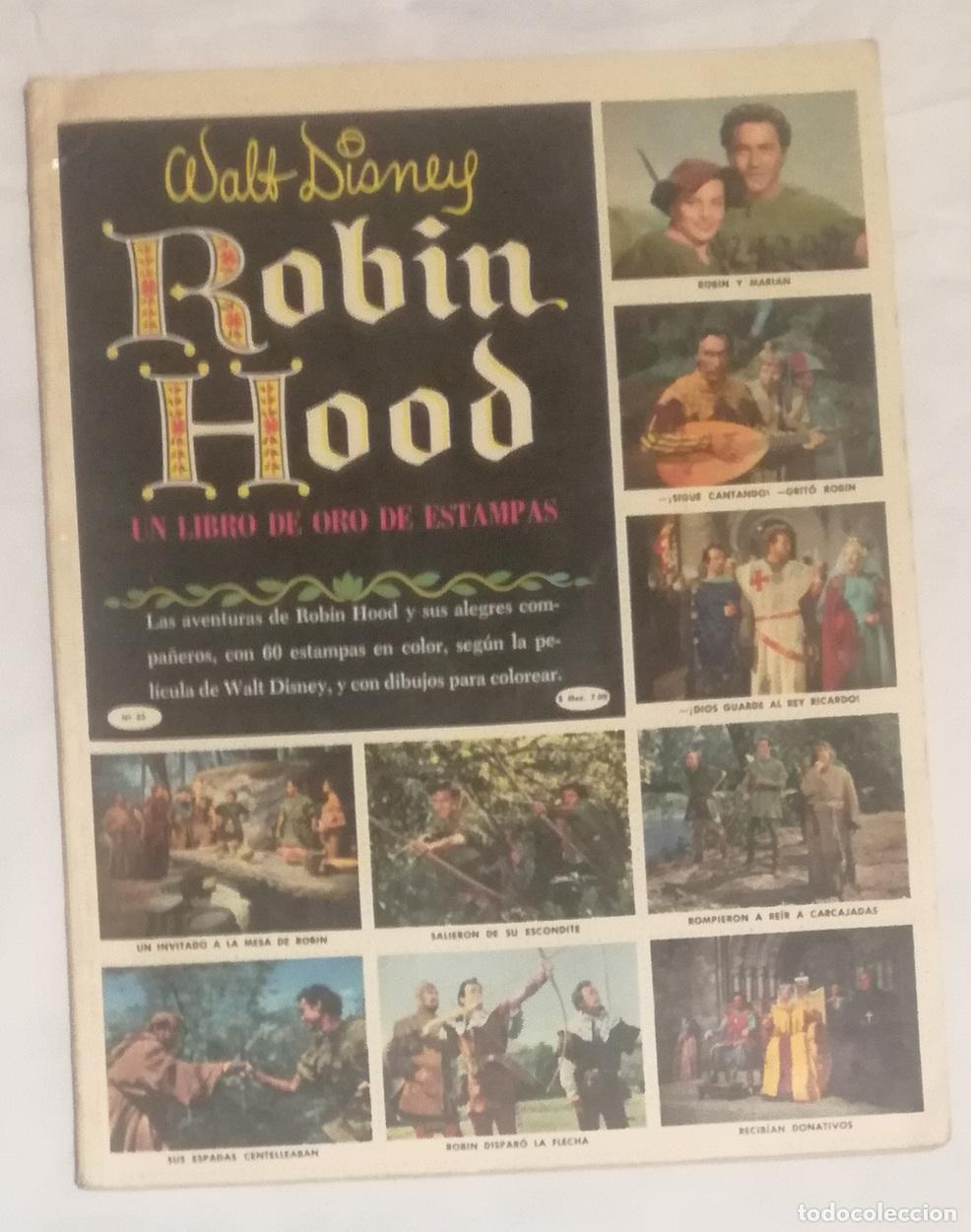 Coleccionismo &aacute;lbum: Album Robin Hood, Walt Disney - Completo