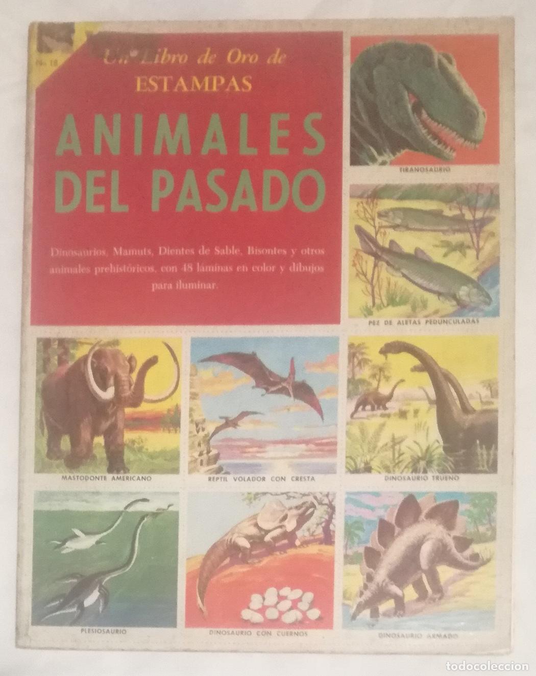 Coleccionismo &aacute;lbum: Album Animales del pasado - Completo: Album vacio + los 48 cromos sin pegar, en 4 laminas